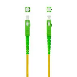 Nanocable Cable fibra SC/APC LSZH Amarillo 1m Nanocable Cable fibra SC/APC LSZH Amarillo 1m