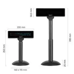 iggual Visor TPV regulable USB VFD 7" INFO DISPLAY iggual Visor TPV regulable USB VFD 7" INFO DISPLAY