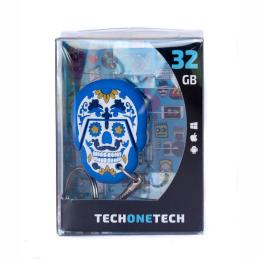 TECH ONE TECH Calavera Blue Monday 32 Gb USB 2.0 TECH ONE TECH Calavera Blue Monday 32 Gb USB 2.0