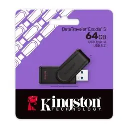 Kingston DataTraveler Exodia S 64GB USB 3.2 Gen 1 Kingston DataTraveler Exodia S 64GB USB 3.2 Gen 1