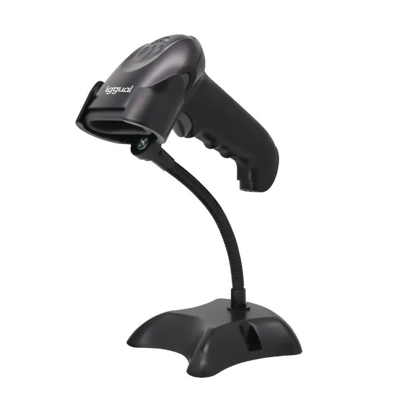 iggual Lector código barras 2D USB gatillo soporte