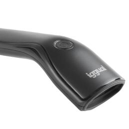 iggual Lector código barras 1D USB botón soporte