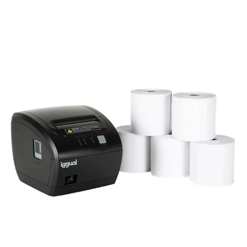 Kit impresora térmica tickets TP7001 + 5 rollos 80