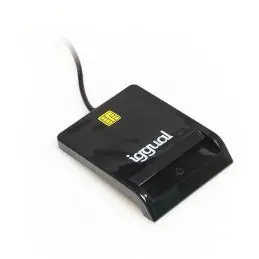 iggual Lector DNI SIP tarjetas ID USB 2.0 negro iggual Lector DNI SIP tarjetas ID USB 2.0 negro