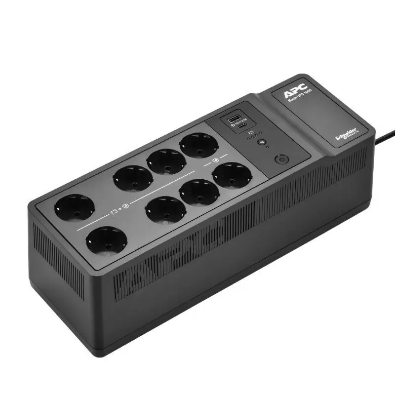 APC Back-UPS 1050VA/600W 8 tomas Schuko USB A+C