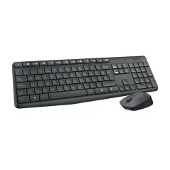 Logitech MK235 Teclado+Ratón Inalámbrico Gris