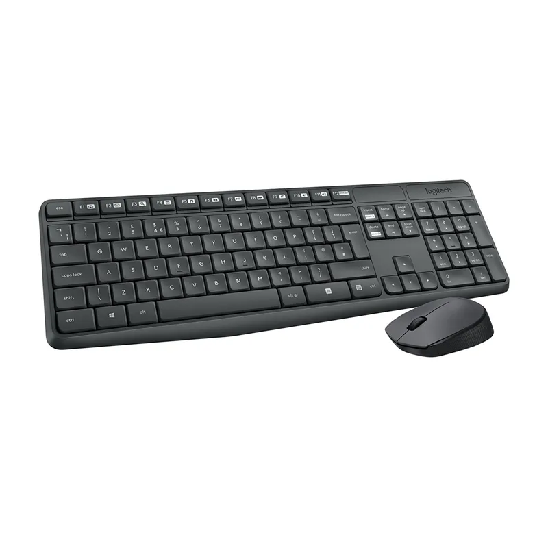 Logitech MK235 Teclado+Ratón Inalámbrico Gris