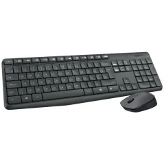 Logitech MK235 Teclado+Ratón Inalámbrico Gris