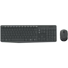 Logitech MK235 Teclado+Ratón Inalámbrico Gris