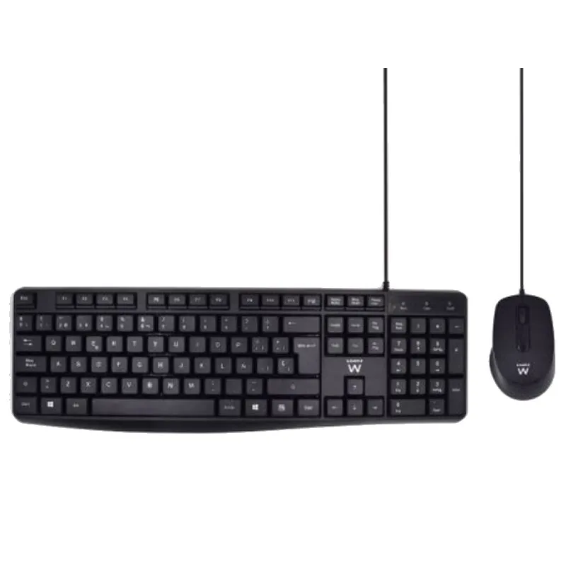 Ewent EW3006 Kit Teclado+Ratón escrit. silenciosa