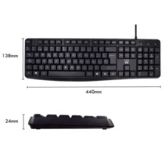 Ewent EW3006 Kit Teclado+Ratón escrit. silenciosa
