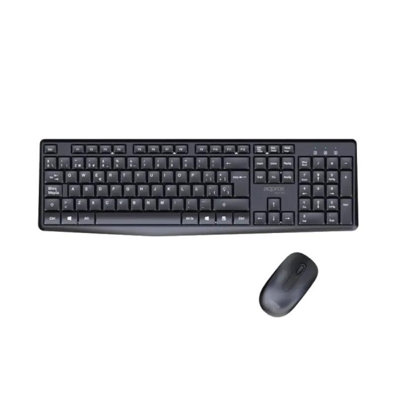 APPROX Teclado+raton inalamb X420B 1000DPI Negro