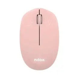 Nilox Ratón Wireless, 1000 DPI, 3 botones, Rosa