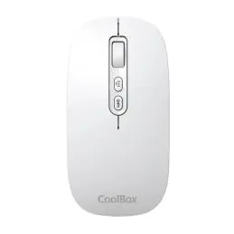 Coolbox Ratón W02-IA Inalámbrico RF+BT Blanco