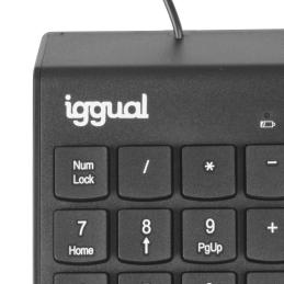 iggual Teclado numérico USB CK-NUM-19T negro