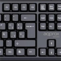 APPROX Teclado X205 USB 2.0 Negro APPROX Teclado X205 USB 2.0 Negro