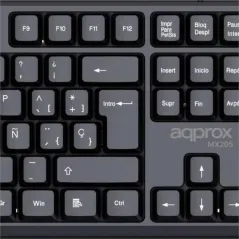 APPROX Teclado X205 USB 2.0 Negro
