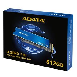 ADATA SSD LEGEND 710 512GB PCIe Gen3 x4 NVMe 1.4 ADATA SSD LEGEND 710 512GB PCIe Gen3 x4 NVMe 1.4