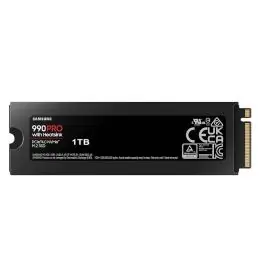 Samsung 990 PRO HeatSink SSD 1TB PCIe 4.0 NVMe M.2 Samsung 990 PRO HeatSink SSD 1TB PCIe 4.0 NVMe M.2