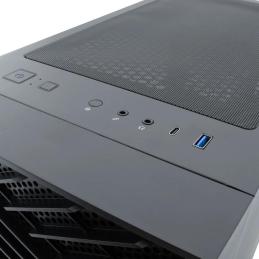 Coolbox Caja Gaming ATX GA300 GRIDLINE Black
