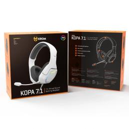 KROM KOPA AURICULARES GAMING 7.1 VIRTUAL BLANC KROM KOPA AURICULARES GAMING 7.1 VIRTUAL BLANC