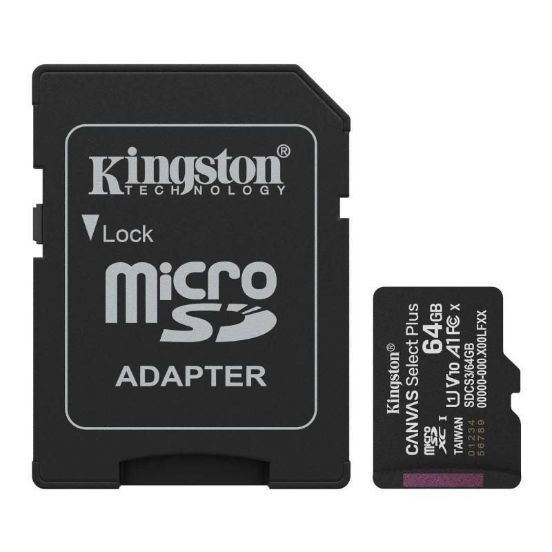 Kingston SDCS3/64GB microSDXC Gen3 150MB/s A1