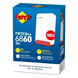 Fritz! Box6860 5G Router WiFi6 4x4 MIMO NanoSIM