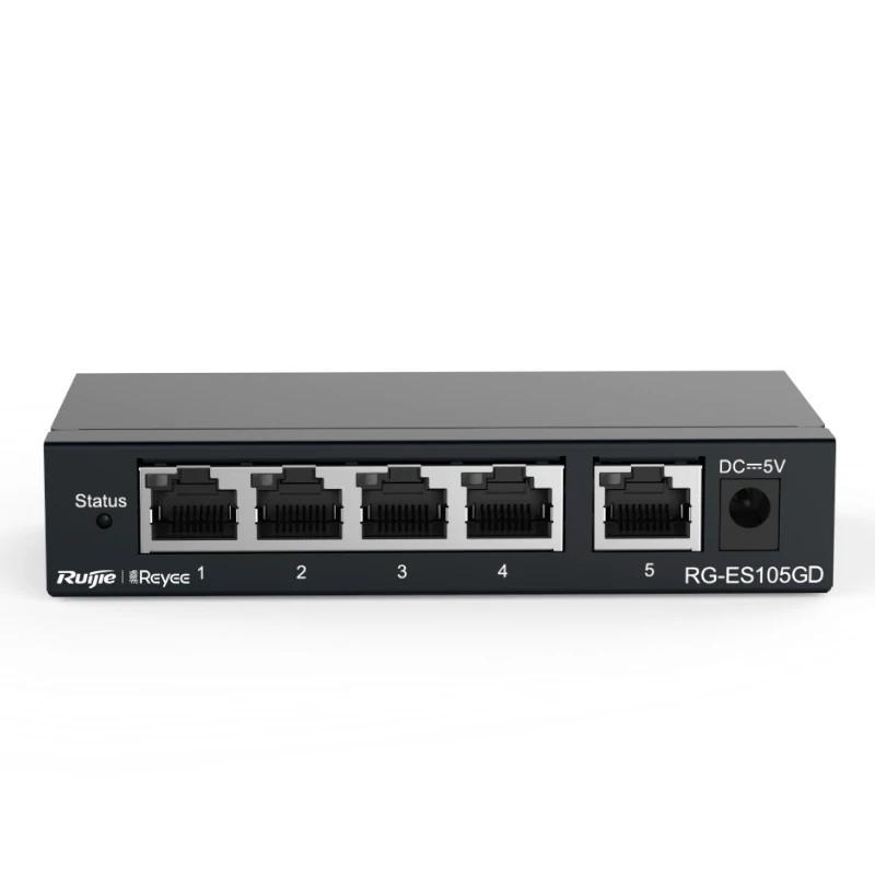 Reyee Unmanaged Switch 5xGb RJ45 Steel Case