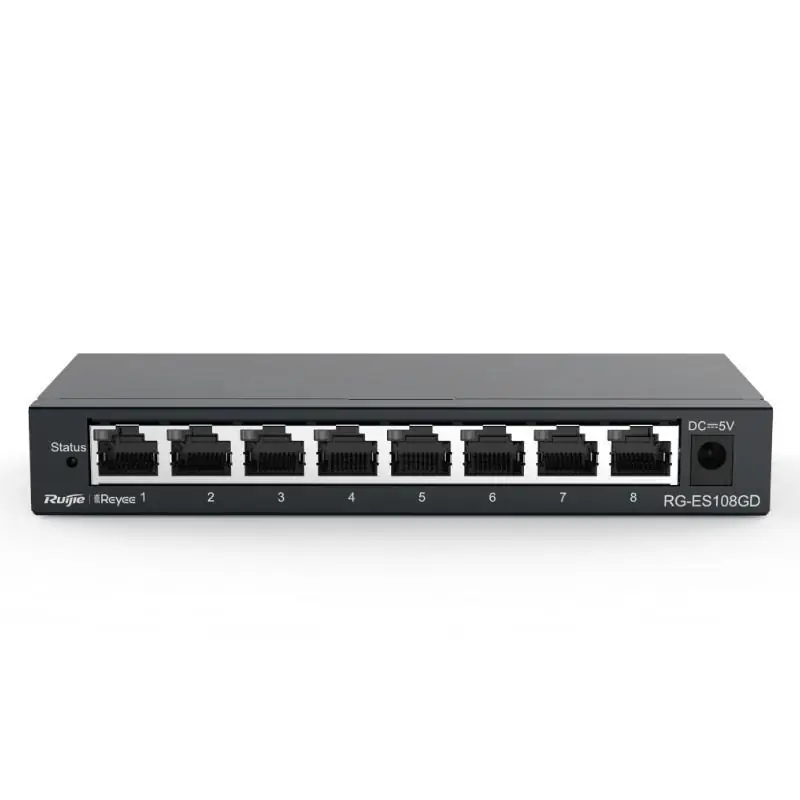 Reyee Unmanaged Switch 8xGb RJ45 Steel Case
