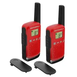 MOTOROLA T42 Walkie Talkie 4Km 16CH Rojo Duo MOTOROLA T42 Walkie Talkie 4Km 16CH Rojo Duo