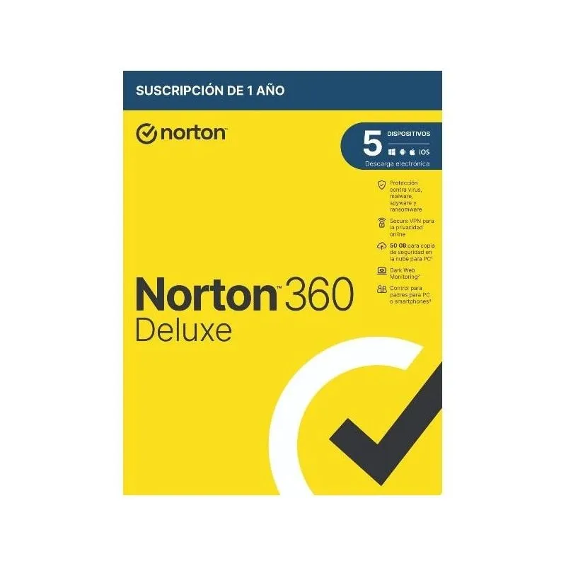 NORTON 360 DELUXE 50GB ES 1L/1A ESD NORTON 360 DELUXE 50GB ES 1L/1A ESD