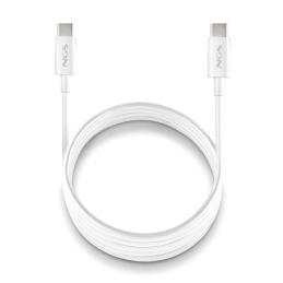 NGS CABLE CARGA RAPIDA USB-C A USB-C 1M BLANCO
