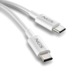 NGS CABLE CARGA RAPIDA USB-C A USB-C 1M BLANCO NGS CABLE CARGA RAPIDA USB-C A USB-C 1M BLANCO