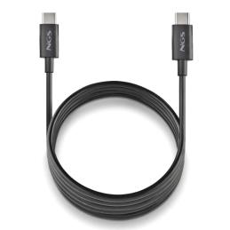 NGS CABLE CARGA RAPIDA USB-C A USB-C 1M NEGRO