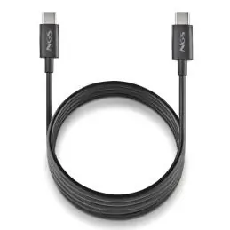 NGS CABLE CARGA RAPIDA USB-C A USB-C 1M NEGRO
