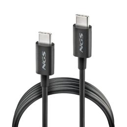 NGS CABLE CARGA RAPIDA USB-C A USB-C 1M NEGRO