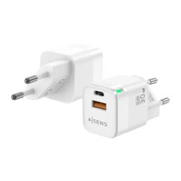Aisens Cargador GaN 30W USB-C PD3.0 QC4.0 USB-A