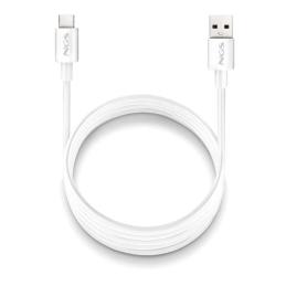 NGS CABLE CARGA RAPIDA USB-A A USB-C 1M BLANCO
