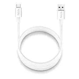 NGS CABLE CARGA RAPIDA USB-A A USB-C 1M BLANCO