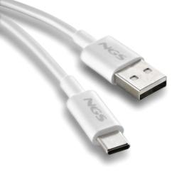 NGS CABLE CARGA RAPIDA USB-A A USB-C 1M BLANCO NGS CABLE CARGA RAPIDA USB-A A USB-C 1M BLANCO