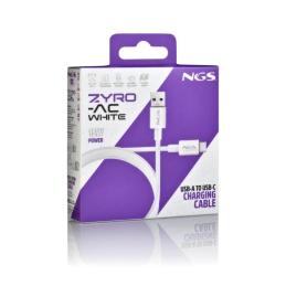 NGS CABLE CARGA RAPIDA USB-A A USB-C 1M BLANCO NGS CABLE CARGA RAPIDA USB-A A USB-C 1M BLANCO