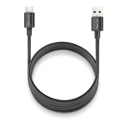 NGS CABLE CARGA RAPIDA USB-A A USB-C 1M NEGRO