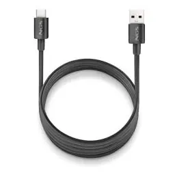 NGS CABLE CARGA RAPIDA USB-A A USB-C 1M NEGRO
