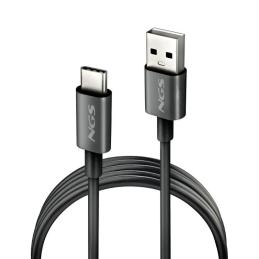 NGS CABLE CARGA RAPIDA USB-A A USB-C 1M NEGRO NGS CABLE CARGA RAPIDA USB-A A USB-C 1M NEGRO
