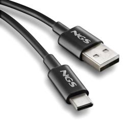 NGS CABLE CARGA RAPIDA USB-A A USB-C 1M NEGRO NGS CABLE CARGA RAPIDA USB-A A USB-C 1M NEGRO