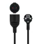 Nanocable Cable Alim. Alargador schuko negro 3 M Nanocable Cable Alim. Alargador schuko negro 3 M