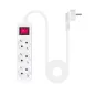 Nanocable Regleta 3 Tomas Interruptor Blanco Nanocable Regleta 3 Tomas Interruptor Blanco