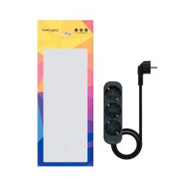 Nanocable Regleta de Enchufes 3 Tomas 1.4 m Negro Nanocable Regleta de Enchufes 3 Tomas 1.4 m Negro