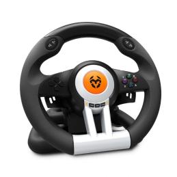 Krom Juego de Volante y pedales K-Wheel Multip. Krom Juego de Volante y pedales K-Wheel Multip.