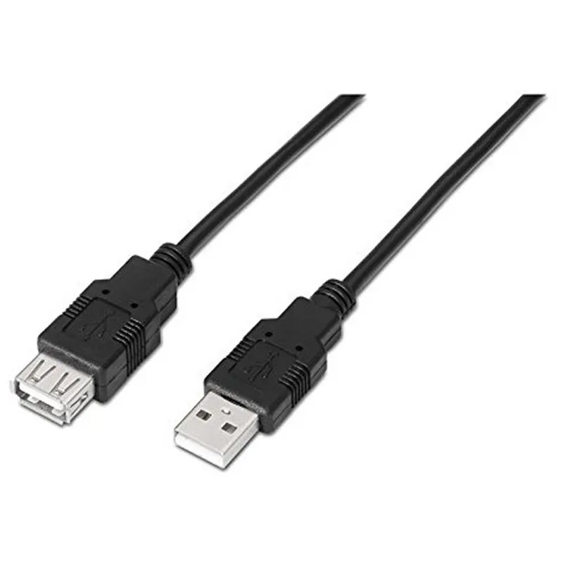 Nanocable Cable USB 2.0 Tipo-A M/H P Negro 1,8 m Nanocable Cable USB 2.0 Tipo-A M/H P Negro 1,8 m
